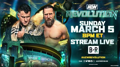 “AEW: REVOLUTION” PPV Event to Stream on Bleacher Report Sunday, .